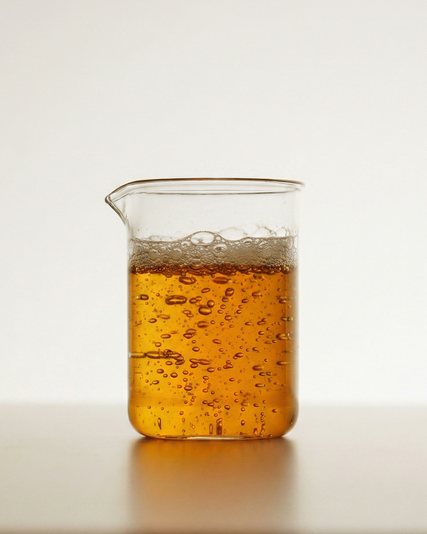 beaker with fermentation solution